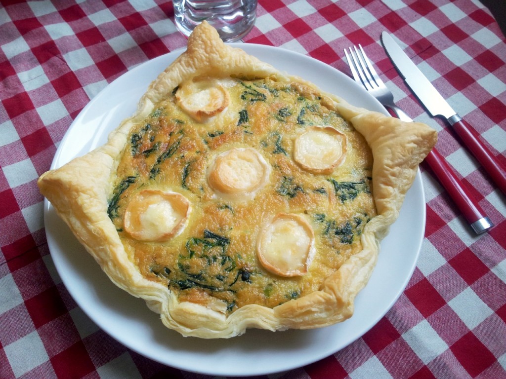 Quiche de espinacas y queso de cabra - Hijos y Alimentación